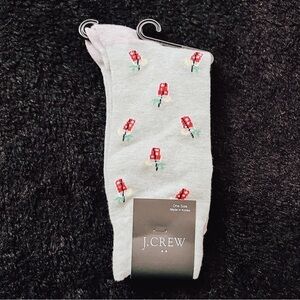 J Crew Men' Mint Green/Gray Drink Cocktail Dress Socks One Size NWT